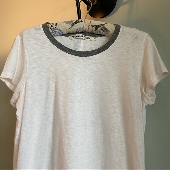 MICHAEL STARS
CREW NECK RINGER TEE - Picture 2 of 6